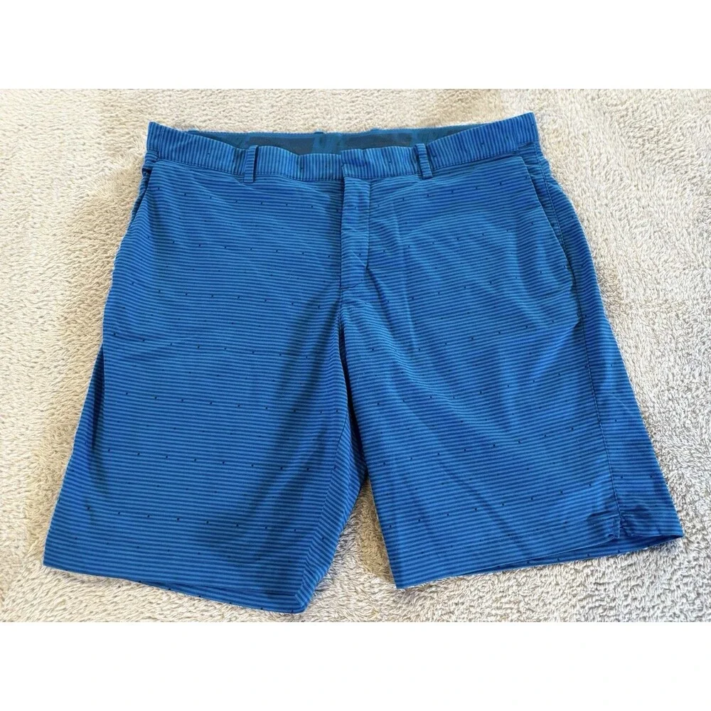 Nike Dri-FIT Mens Golf Shorts Blue Size 38 Performance Athletic Activewear
